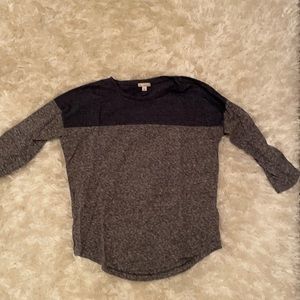 Gap heathered three quarter sleeve tee